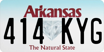 AR license plate 414KYG