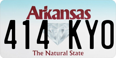 AR license plate 414KYO