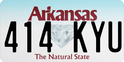 AR license plate 414KYU