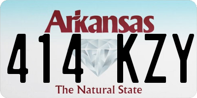 AR license plate 414KZY