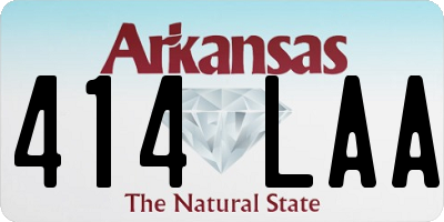 AR license plate 414LAA