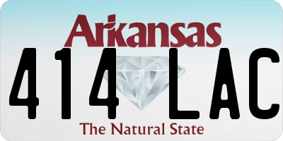 AR license plate 414LAC