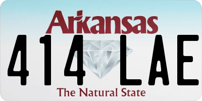 AR license plate 414LAE