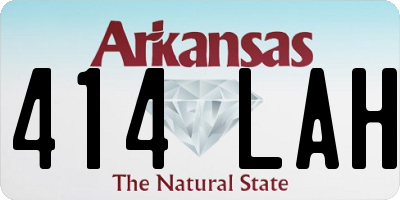 AR license plate 414LAH