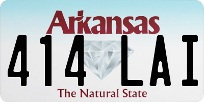 AR license plate 414LAI