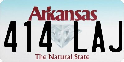 AR license plate 414LAJ