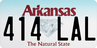 AR license plate 414LAL