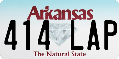 AR license plate 414LAP