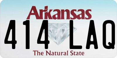 AR license plate 414LAQ