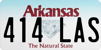 AR license plate 414LAS