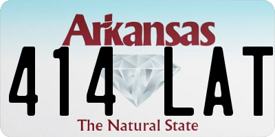 AR license plate 414LAT