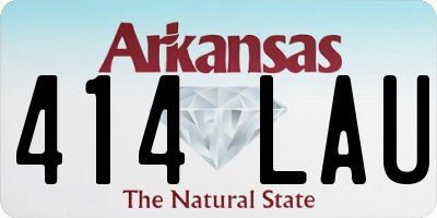 AR license plate 414LAU