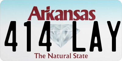 AR license plate 414LAY