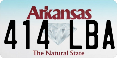 AR license plate 414LBA