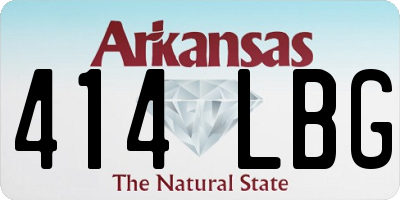 AR license plate 414LBG