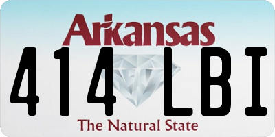 AR license plate 414LBI