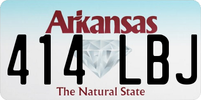 AR license plate 414LBJ