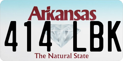 AR license plate 414LBK