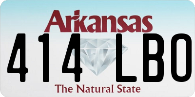 AR license plate 414LBO