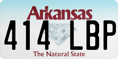 AR license plate 414LBP
