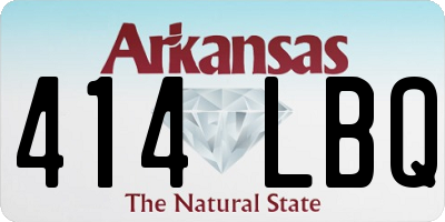 AR license plate 414LBQ