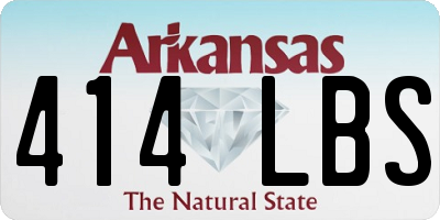 AR license plate 414LBS