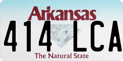 AR license plate 414LCA