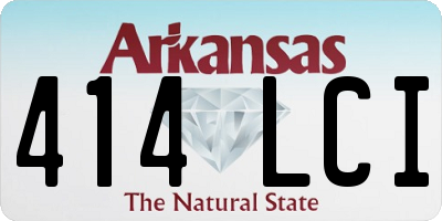 AR license plate 414LCI