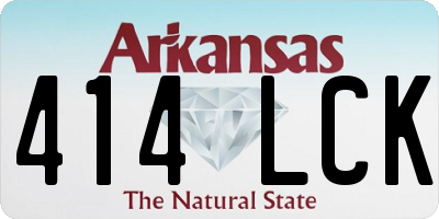 AR license plate 414LCK