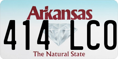 AR license plate 414LCO