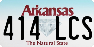 AR license plate 414LCS