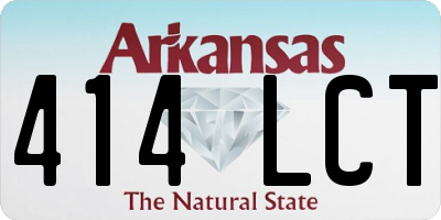 AR license plate 414LCT