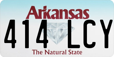 AR license plate 414LCY