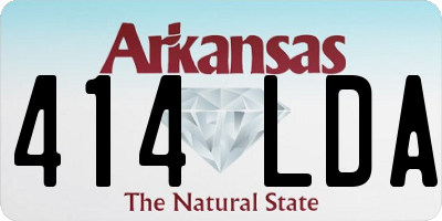 AR license plate 414LDA