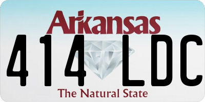 AR license plate 414LDC