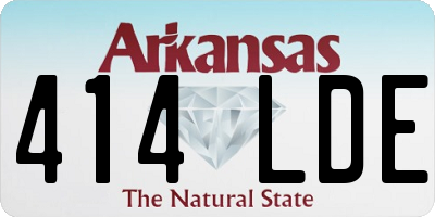 AR license plate 414LDE