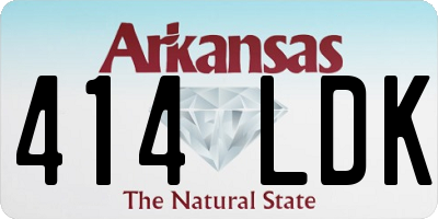 AR license plate 414LDK