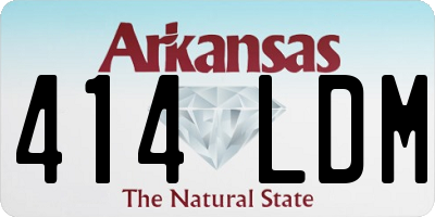 AR license plate 414LDM