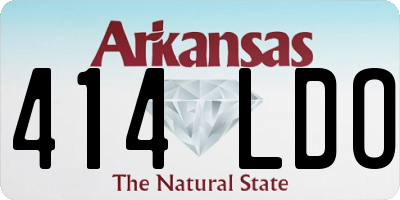 AR license plate 414LDO