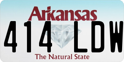 AR license plate 414LDW