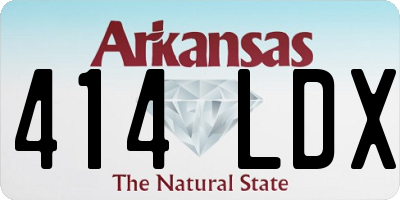 AR license plate 414LDX