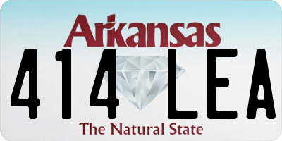 AR license plate 414LEA