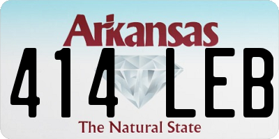 AR license plate 414LEB