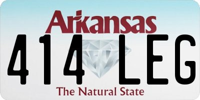 AR license plate 414LEG