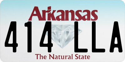 AR license plate 414LLA