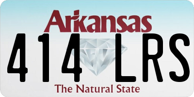 AR license plate 414LRS