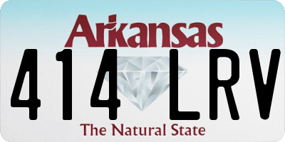AR license plate 414LRV