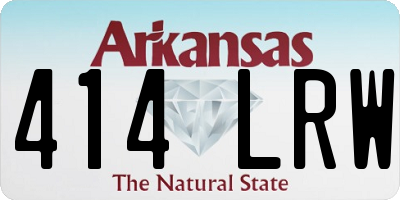 AR license plate 414LRW