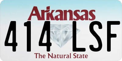 AR license plate 414LSF