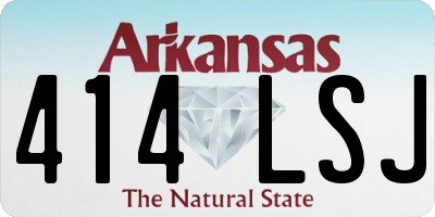 AR license plate 414LSJ